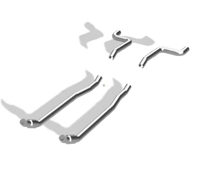 2.5" Stainless Exhaust: factory frame. LS or SBC